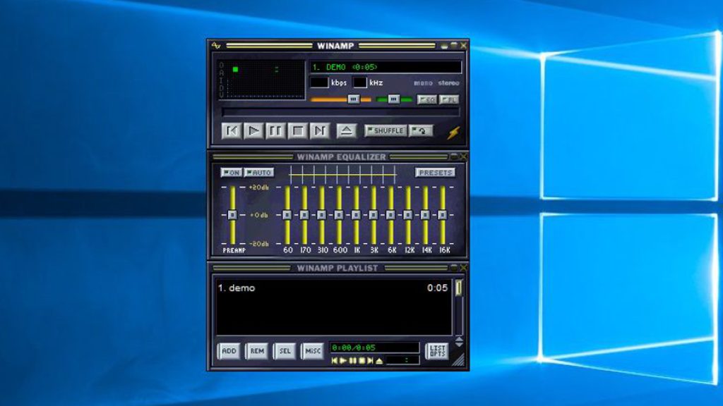 90s aplikacije na Windows desktopu